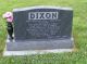 John and Olia Dixon -- Grave Marker