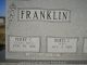 Perry and Doris Hurst Franklin -- Grave Marker