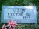 Albert Hector Sr. -- Grave Marker