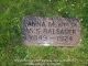 Anna O'Rourke Balsiger -- Grave Marker