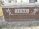 Clarence and Mary Jung -- Grave Marker