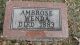 Ambrose Wenda -- Grave Marker
