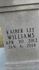 Kaiber Lee Williams -- Grave Marker