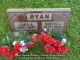 Burton and Cora Ryan -- Grave Marker