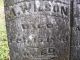 A. Wilson -- Grave Marker