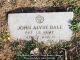 John Alvin Dale -- Military Marker