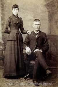 James and Anna Thornton (1892) Wedding Photo