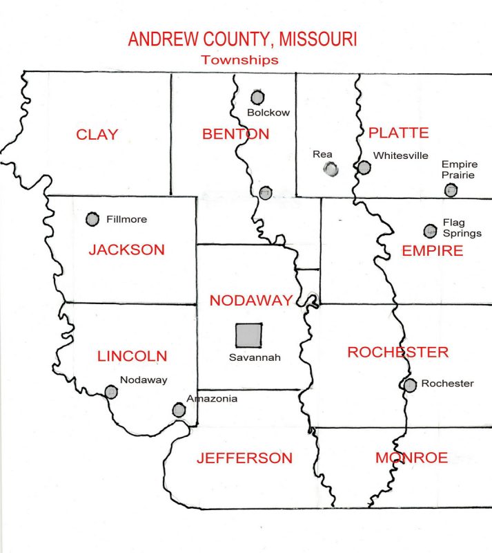 Andrew County Cemetery Townships